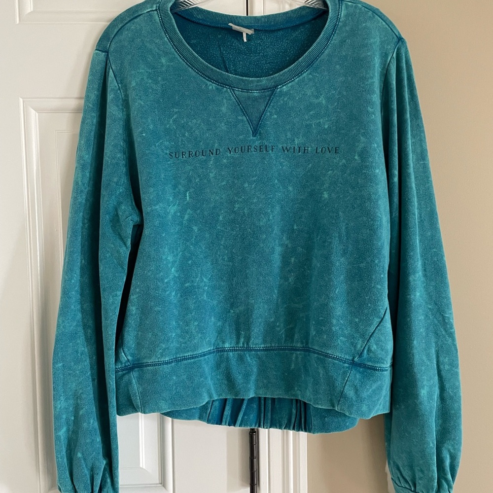 CALIA by Carrie Underwood Teal Sweatshirt